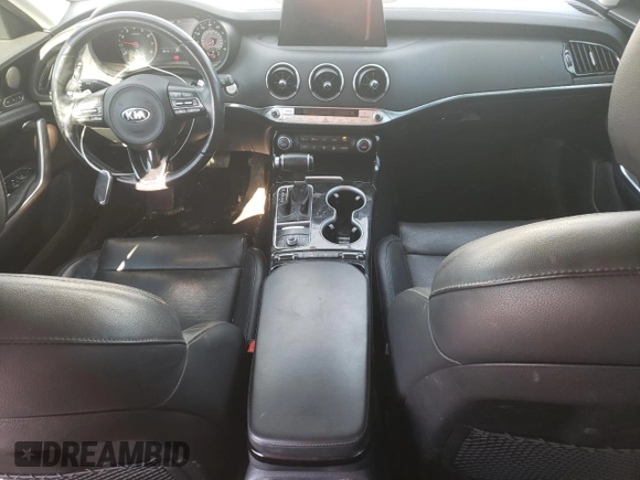 2018 Kia Stinger Premium with VIN KNAE25LA9J6014489, listed as a Copart auction lot 41437855 with 46,091 mi miles and Salvage Title. Bid and sale history available at DreamBid. Image 8.
