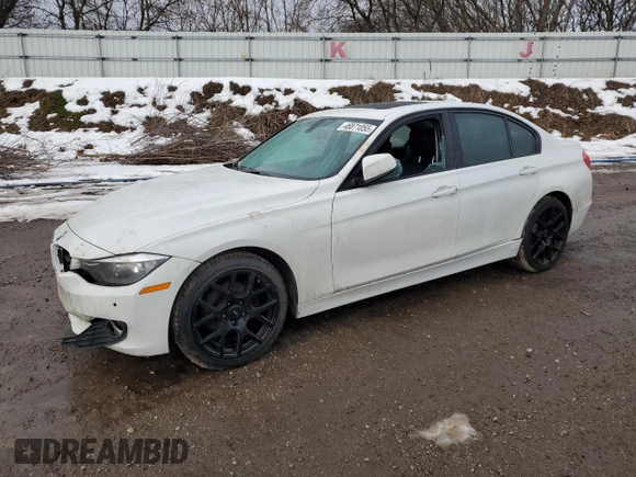 2015 BMW 3 Series 320i xDrive with VIN WBA3C3G54FNT51557, listed as a Copart auction lot 46871055 with 91,896 mi miles and Clean Title. Bid and sale history available at carsss.com. Image 1.