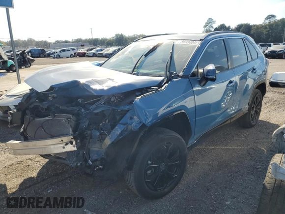 2022 Toyota RAV4 Hybrid SE with VIN 4T3T6RFV3NU070288, listed as a Copart auction lot 77693494 with 32,497 mi miles and Non repairable. Bid and sale history available at DreamBid. Image 1.