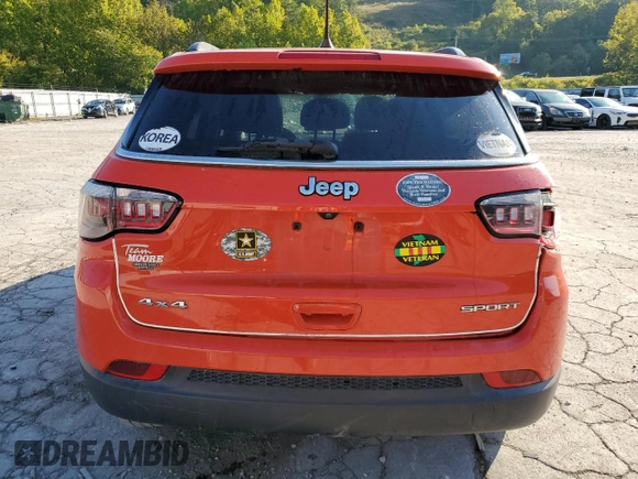 2019 Jeep Compass Sport с VIN 3C4NJDAB6KT724484, выставлен на аукционе Copart как лот 72231114 с пробегом 33 600 миль миль и Списание • Salvage title. История ставок и продаж доступна на DreamBid. Изображение 6.