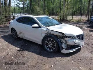 2015 Acura TLX V6 Tech with VIN 19UUB2F55FA012062, listed as a IAAI auction lot 41988475 with 187,002 mi miles. Bid and sale history available at carsss.com. Image 1.