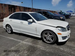 2013 Mercedes-Benz C C 250 Sport with VIN WDDGF4HB8DR250135, listed as a Copart auction lot 55535795 with 185,379 mi miles and Salvage Title. Bid and sale history available at carsss.com. Image 4.