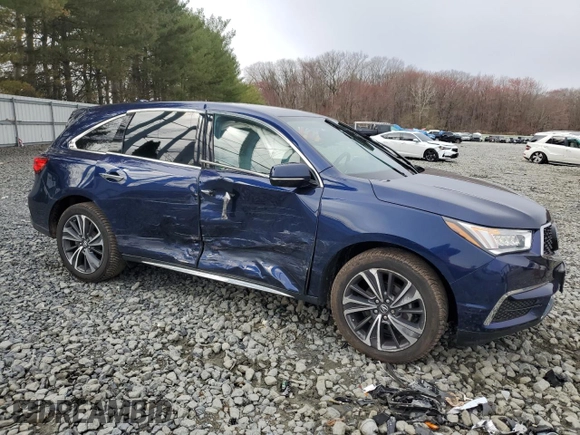 2020 Acura MDX w/Technology Pkg with VIN 5J8YD4H50LL010949, listed as a Copart auction lot 50454365 with 32,465 mi miles and Salvage Title. Bid and sale history available at carsss.com. Image 4.