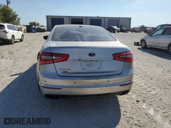 2014 Kia Cadenza Premium with VIN KNALN4D78E5135926, listed as a Copart auction lot 73827204 with 145,264 mi miles and Clean Title. Bid and sale history available at carsss.com. Image 6.