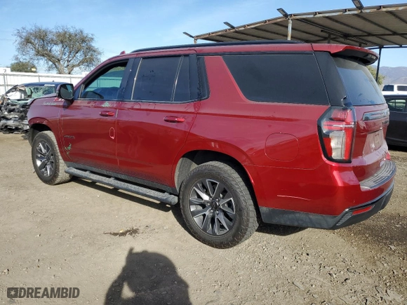 2021 Chevrolet Tahoe Z71 with VIN 1GNSKPKD9MR147082, listed as a Copart auction lot 87440514 with 52,667 mi miles and Salvage Title. Bid and sale history available at carsss.com. Image 2.