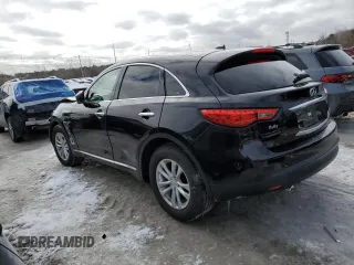 2017 Infiniti QX70 with VIN JN8CS1MW0HM411015, listed as a Copart auction lot 44016155 with Not Provided miles and Salvage Title. Bid and sale history available at carsss.com. Image 2.