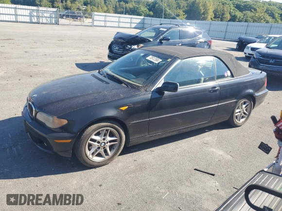2004 BMW 3 Series 325Ci with VIN WBABW33404PL30710, listed as a Copart auction lot 70912584 with 164,976 mi miles and Clean Title. Bid and sale history available at carsss.com. Image 1.