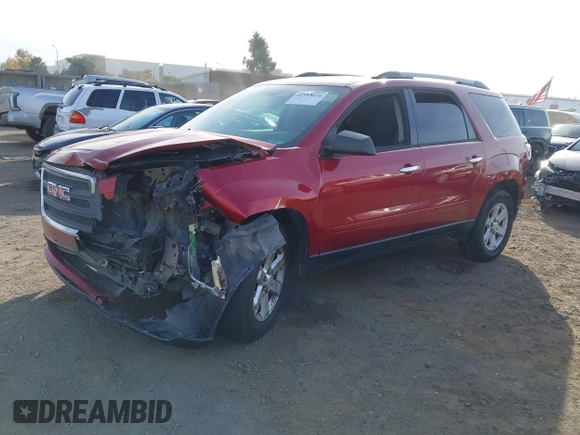 2013 GMC Acadia SLE with VIN 1GKKRNEDXDJ163248, listed as a IAAI auction lot 40953890 with 132,389 mi miles. Bid and sale history available at carsss.com. Image 2.