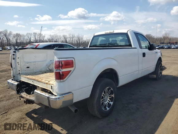 2013 Ford F-150 XL with VIN 1FTNF1CF8DKE63332, listed as a Copart auction lot 50659725 with 177,681 mi miles and Salvage Title. Bid and sale history available at carsss.com. Image 3.