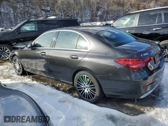 2023 Mercedes-Benz C 300 with VIN W1KAF4HB2PR078985, listed as a Copart auction lot 45559535 with 11,155 mi miles and Salvage Title. Bid and sale history available at DreamBid. Image 2.