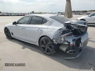 2022 Genesis G70 3.3T with VIN KMTG54TE7NU085709, listed as a Copart auction lot 75256984 with 26,468 mi miles and Clean Title. Bid and sale history available at carsss.com. Image 2.