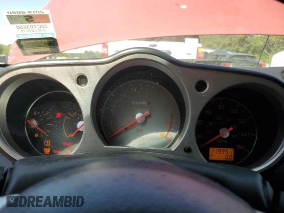 2008 Nissan 350Z Grand Touring with VIN JN1BZ34E98M752731, listed as a Copart auction lot 53209795 with 119,951 mi miles and Salvage Title. Bid and sale history available at carsss.com. Image 9.