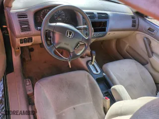 2001 Honda Civic EX with VIN 2HGES26761H602898, listed as a Copart auction lot 50371535 with 148,669 mi miles and Salvage Title. Bid and sale history available at carsss.com. Image 8.