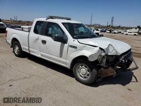 2018 Ford F-150 XL with VIN 1FTEX1CB1JKC58165, listed as a Copart auction lot 61529075 with 105,771 mi miles and Salvage title. Bid and sale history available at DreamBid. Image 4.