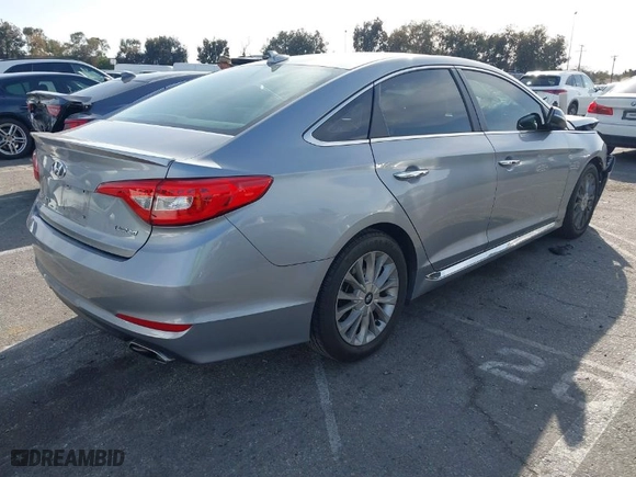 2015 Hyundai Sonata 2.4L Sport with VIN 5NPE34AF1FH013343, listed as a IAAI auction lot 41773570 with 110,950 mi miles. Bid and sale history available at carsss.com. Image 4.