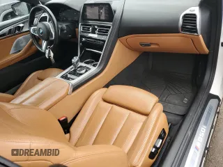 2019 BMW 8 Series M850i xDrive with VIN WBAFY4C58KBX39218, listed as a Copart auction lot 44807204 with 37,009 mi miles. Bid and sale history available at carsss.com. Image 8.