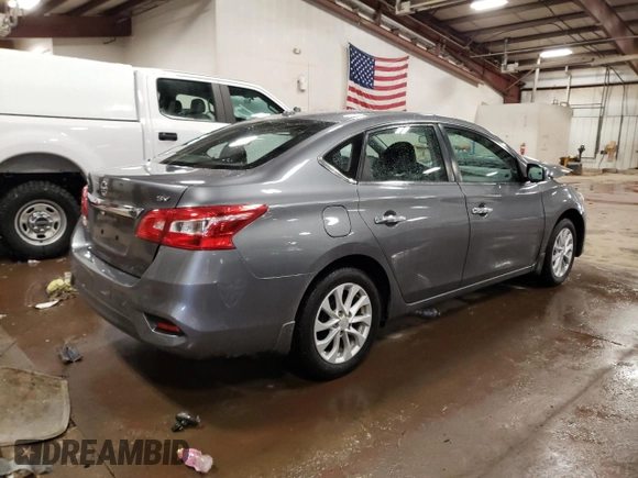2019 Nissan Sentra SV with VIN 3N1AB7AP0KL606703, listed as a Copart auction lot 45501465 with 53,682 mi miles and Clean Title. Bid and sale history available at DreamBid. Image 3.
