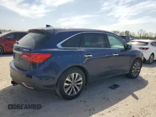2014 Acura MDX Technology with VIN 5FRYD3H41EB001441, listed as a Copart auction lot 49860305 with 205,236 mi miles and Salvage Title. Bid and sale history available at DreamBid. Image 3.