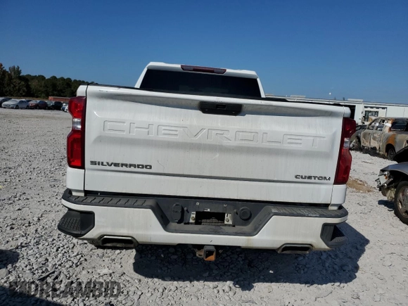 2020 Chevrolet Silverado 1500 Custom with VIN 1GCPWBEF6LZ103672, listed as a Copart auction lot 77603784 with 188,577 mi miles and Salvage Title. Bid and sale history available at carsss.com. Image 6.