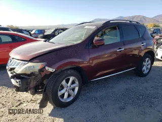 2009 Nissan Murano LE with VIN JN8AZ18W09W106567, listed as a Copart auction lot 73054083 with 0 mi miles and Salvage Title. Bid and sale history available at carsss.com. Image 1.