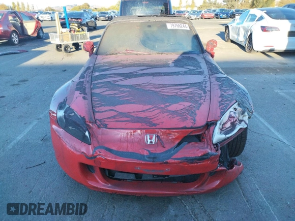 2006 Honda S2000 с VIN JHMAP21456S001251, выставлен на аукционе Copart как лот 79766244 с пробегом Не указан миль и Списание • Salvage title. История ставок и продаж доступна на DreamBid. Изображение 5.