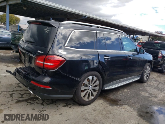 2017 Mercedes-Benz GLS with VIN 4JGDF6EE8HA809335, listed as a Copart auction lot 45687693 with 137,260 mi miles. Bid and sale history available at carsss.com. Image 3.
