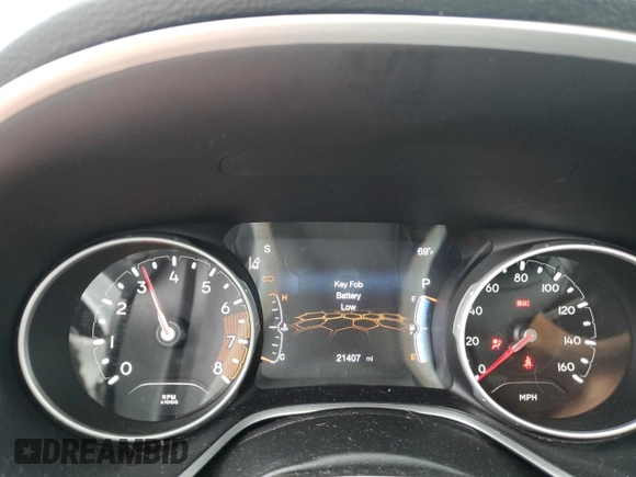 2021 Jeep Compass Limited с VIN 3C4NJDCB5MT576182, выставлен на аукционе Copart как лот 59787465 с пробегом 21 407 миль миль и Списание • Salvage title. История ставок и продаж доступна на DreamBid. Изображение 9.