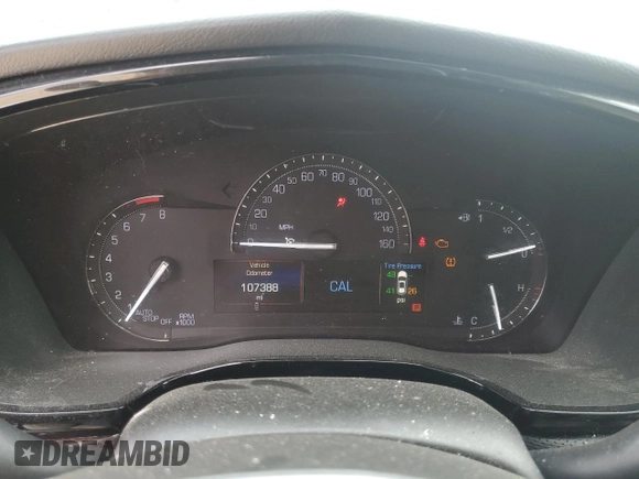 2017 Cadillac XT5 Luxury AWD with VIN 1GYKNDRS4HZ308182, listed as a Copart auction lot 49474225 with 107,388 mi miles and Salvage Title. Bid and sale history available at carsss.com. Image 9.