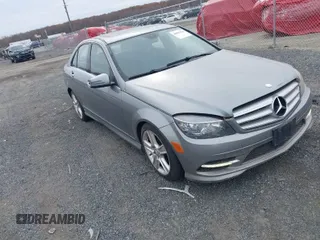 2011 Mercedes-Benz C-Class C 300 Sport with VIN WDDGF8BB8BR143194, listed as a IAAI auction lot 40863424 with 223,872 mi miles. Bid and sale history available at carsss.com. Image 1.