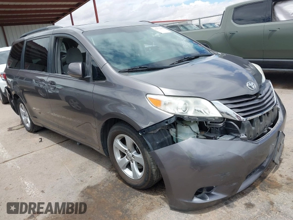 2015 Toyota Sienna LE AAS with VIN 5TDKK3DC8FS531431, listed as a IAAI auction lot 42372601 with 63,633 mi miles and . Bid and sale history available at DreamBid. Image 1.