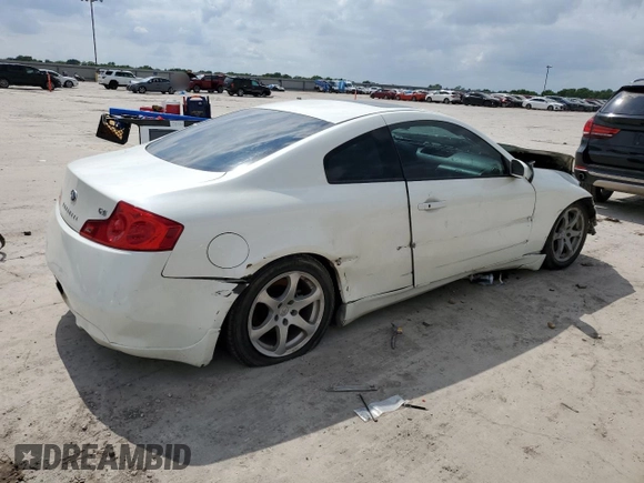2007 Infiniti G35 with VIN JNKCV54EX7M910158, listed as a Copart auction lot 55117665 with Not Provided miles and Clean Title. Bid and sale history available at carsss.com. Image 3.