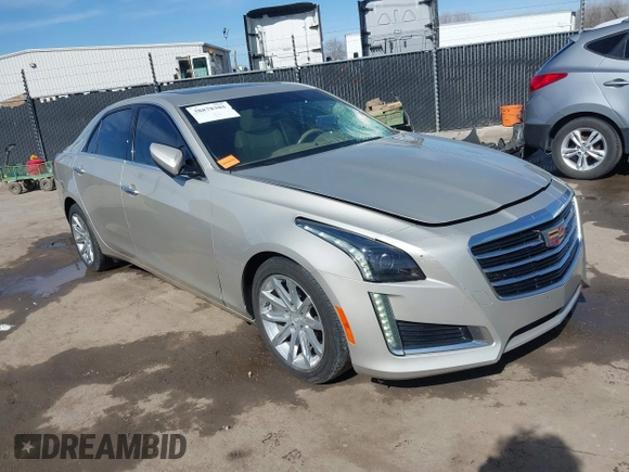 2016 Cadillac CTS Sedan Luxury Collection RWD with VIN 1G6AR5SX5G0114297, listed as a IAAI auction lot 38878385 with 60,611 mi miles. Bid and sale history available at carsss.com. Image 1.