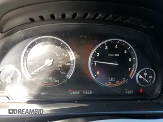 2015 BMW 5 Series 535i with VIN WBA5B1C5XFG127381, listed as a Copart auction lot 51338675 with 123,596 mi miles and Salvage Title. Bid and sale history available at carsss.com. Image 9.