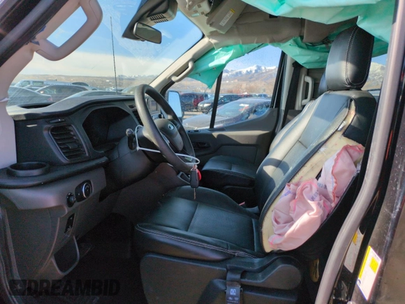 2021 Ford Transit Passenger XL with VIN 1FBAX2C87MKA31418, listed as a Copart auction lot 47065435 with 110,681 mi miles and Salvage Title. Bid and sale history available at DreamBid. Image 7.