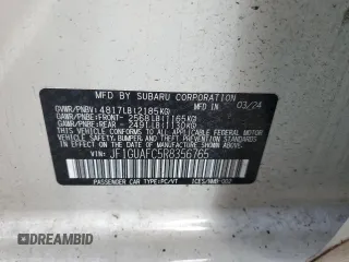 2024 Subaru Impreza Sport with VIN JF1GUAFC5R8356765, listed as a Copart auction lot 68925754 with 0 mi miles and Salvage Title. Bid and sale history available at carsss.com. Image 12.