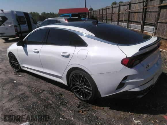 2022 Kia K5 GT with VIN 5XXG44J84NG156188, listed as a IAAI auction lot 41295715 with 69,898 mi miles. Bid and sale history available at carsss.com. Image 3.