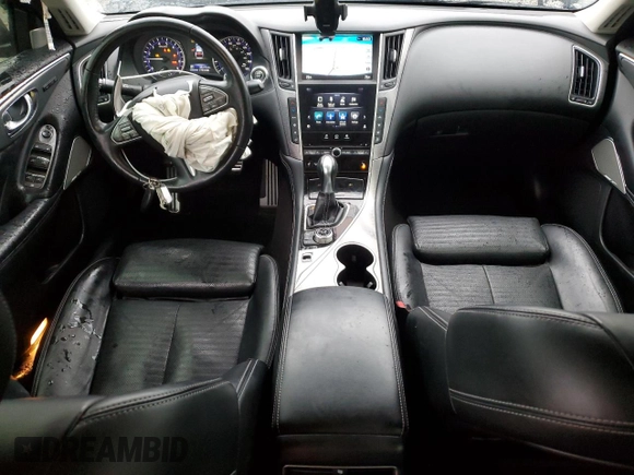 2017 Infiniti Q50 Red Sport 400 with VIN JN1FV7AR6HM870313, listed as a Copart auction lot 83214104 with 68,315 mi miles and Salvage Title. Bid and sale history available at carsss.com. Image 8.