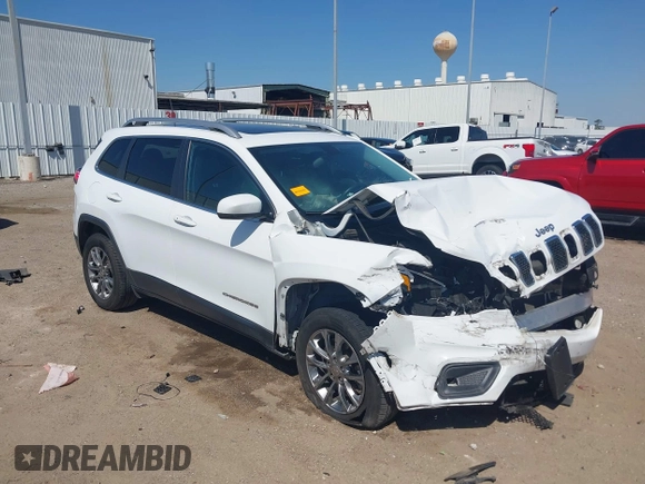 2019 Jeep Cherokee Latitude Plus with VIN 1C4PJLLB4KD455861, listed as a IAAI auction lot 41975695 with 104,413 mi miles. Bid and sale history available at carsss.com. Image 1.