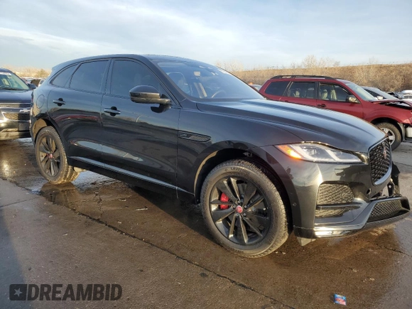 2021 Jaguar F-Pace S with VIN SADCJ2EU7MA684261, listed as a Copart auction lot 87264294 with 24,188 mi miles and Salvage title. Bid and sale history available at DreamBid. Image 4.