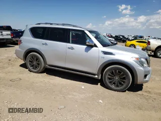 2018 Nissan Armada Platinum with VIN JN8AY2ND0JX000162, listed as a Copart auction lot 62196153 with 35,872 mi miles and Clean Title. Bid and sale history available at carsss.com. Image 4.