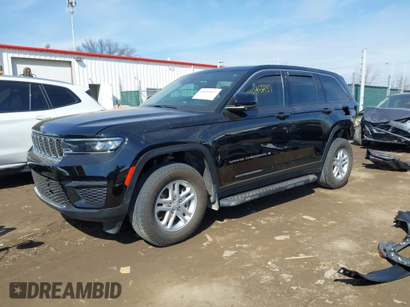 2023 Jeep Grand Cherokee Laredo with VIN 1C4RJHAG7PC600196, listed as a IAAI auction lot 41695837 with 19,110 mi miles and . Bid and sale history available at DreamBid. Image 2.