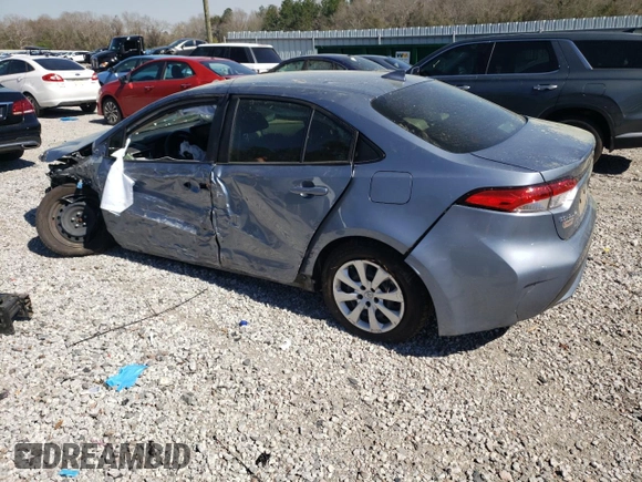 2022 Toyota Corolla LE with VIN JTDEPMAE2NJ225377, listed as a Copart auction lot 49446805 with 45,826 mi miles and Salvage Title. Bid and sale history available at carsss.com. Image 2.