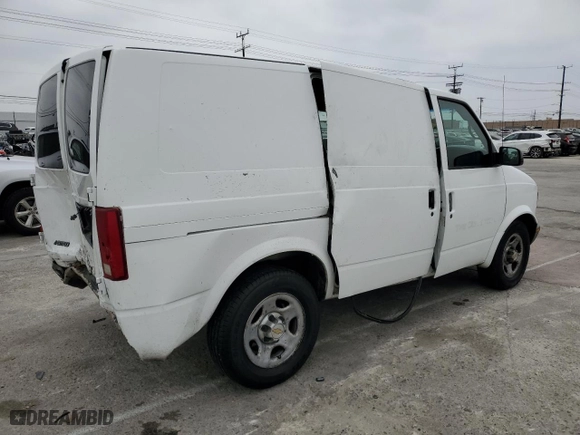 2004 Chevrolet Astro Cargo Van with VIN 1GCDM19X74B123719, listed as a Copart auction lot 55376044 with 158,463 mi miles and Salvage Title. Bid and sale history available at carsss.com. Image 3.