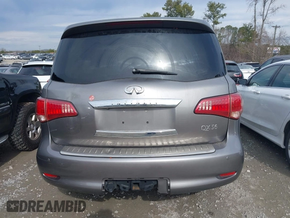 2012 Infiniti QX56 8-passenger with VIN JN8AZ2ND7C9716559, listed as a IAAI auction lot 41465078 with 184,373 mi miles and . Bid and sale history available at DreamBid. Image 16.