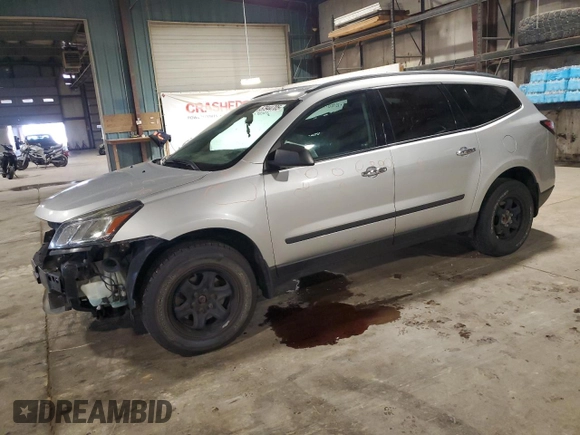 2017 Chevrolet Traverse LS with VIN 1GNKRFED4HJ165608, listed as a Copart auction lot 57944705 with 222,578 mi miles and Salvage title. Bid and sale history available at DreamBid. Image 1.