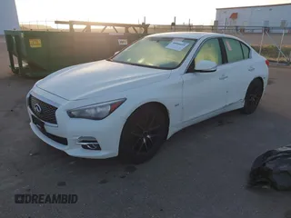 2017 Infiniti Q50 3.0t Premium with VIN JN1EV7AR1HM840809, listed as a IAAI auction lot 40866899 with 106,716 mi miles. Bid and sale history available at carsss.com. Image 17.