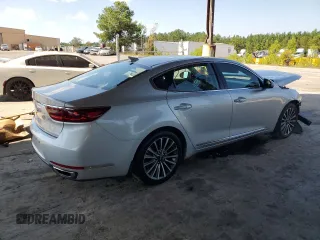2018 Kia Cadenza Premium with VIN KNALB4J15J5123784, listed as a Copart auction lot 74958984 with 84,179 mi miles and Salvage Title. Bid and sale history available at carsss.com. Image 3.