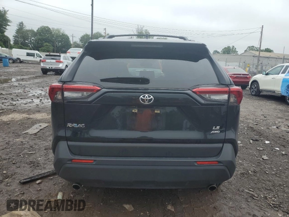 2019 Toyota RAV4 LE with VIN JTMG1RFV0KD506247, listed as a Copart auction lot 60426425 with 60,448 mi miles and Salvage title. Bid and sale history available at DreamBid. Image 6.