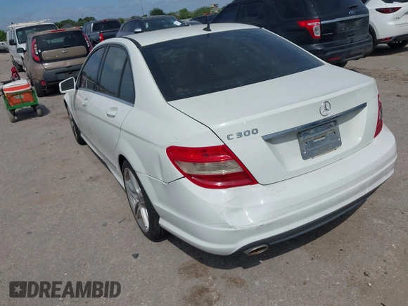 2010 Mercedes-Benz C-Class C 300 Sport with VIN WDDGF5EB1AR086684, listed as a IAAI auction lot 42064398 with 206,659 mi miles. Bid and sale history available at carsss.com. Image 3.