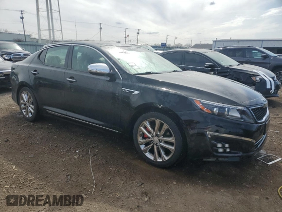 2014 Kia Optima SXL Turbo with VIN 5XXGR4A68EG283932, listed as a Copart auction lot 52962065 with 112,547 mi miles and Salvage title. Bid and sale history available at DreamBid. Image 4.